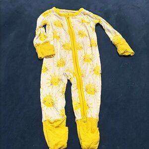 Little Sleepies Yellow Sunburst Kids One Piece